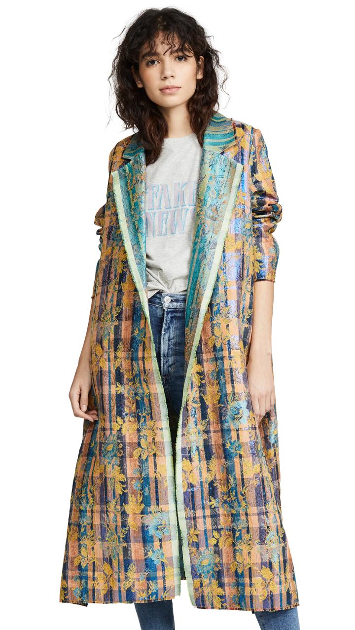Forte Forte Sea Roses Jacquard Coat