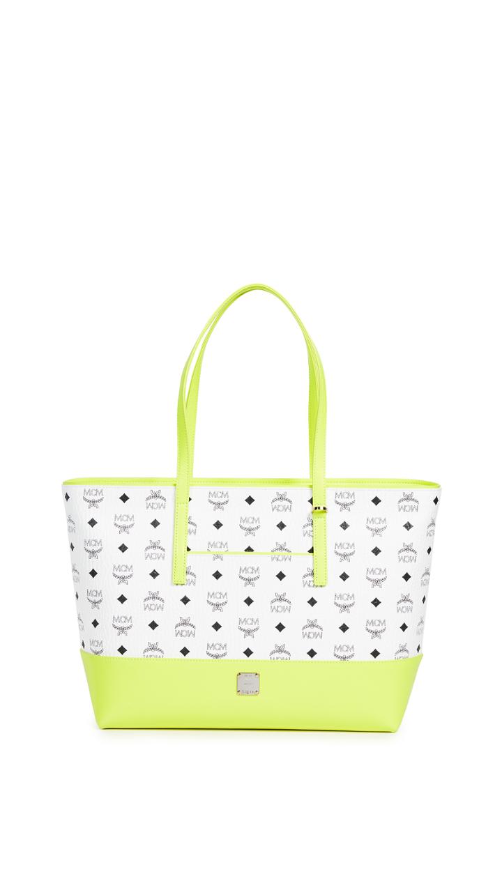 Mcm Wilder Visetos Medium Shopper