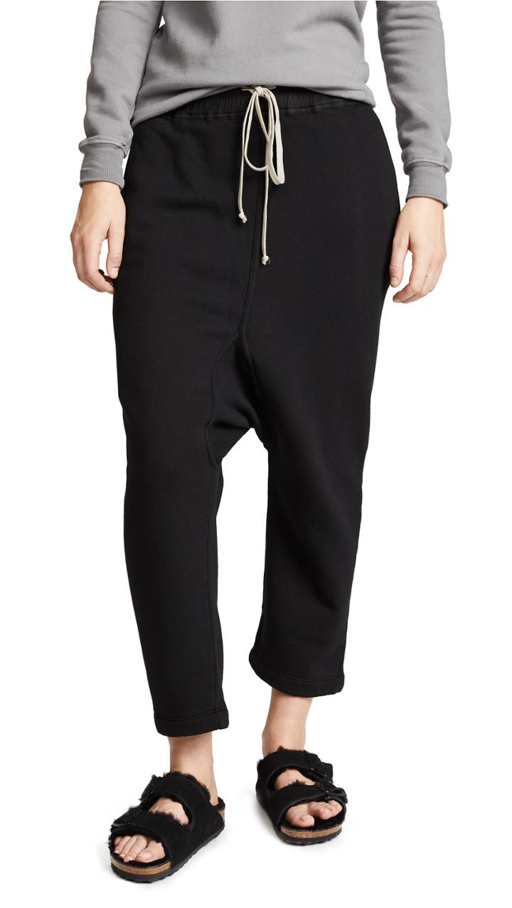 Rick Owens Drkshdw Drawstring Cropped Pants