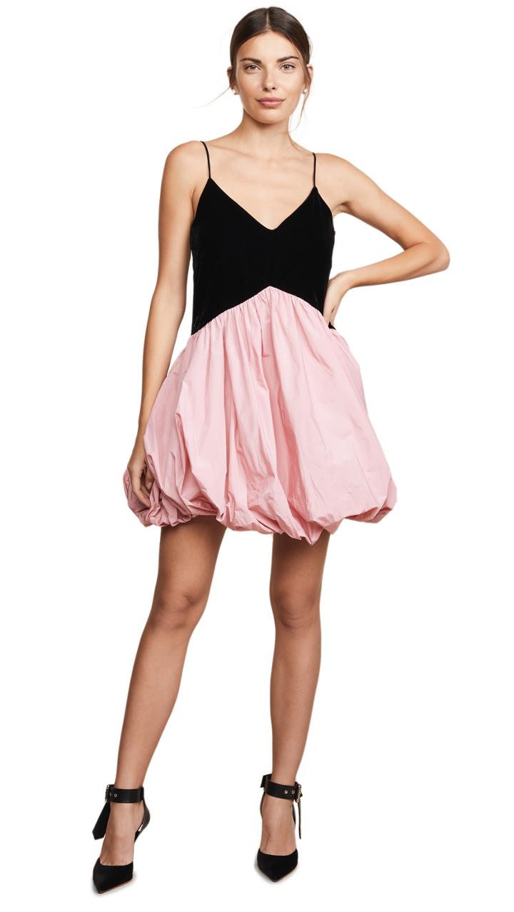 Philosophy Di Lorenzo Serafini V Neck Two Tone Mini Dress