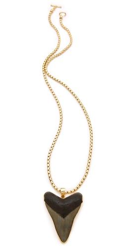 Charles Albert Megalodon Shark Tooth Pendant Necklace