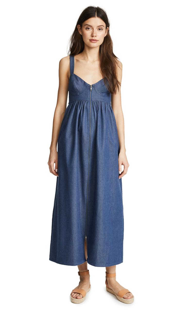 Mara Hoffman Denim Midi Dress