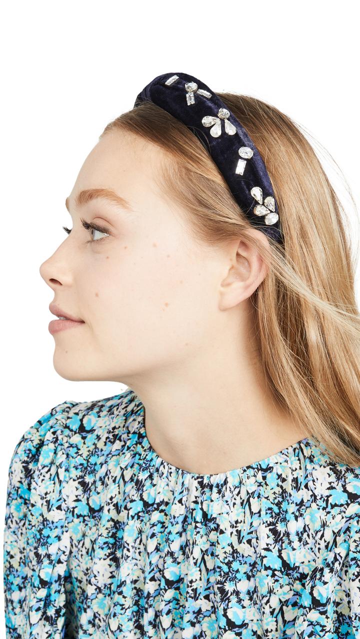 Hemant And Nandita Crystal Velvet Headband