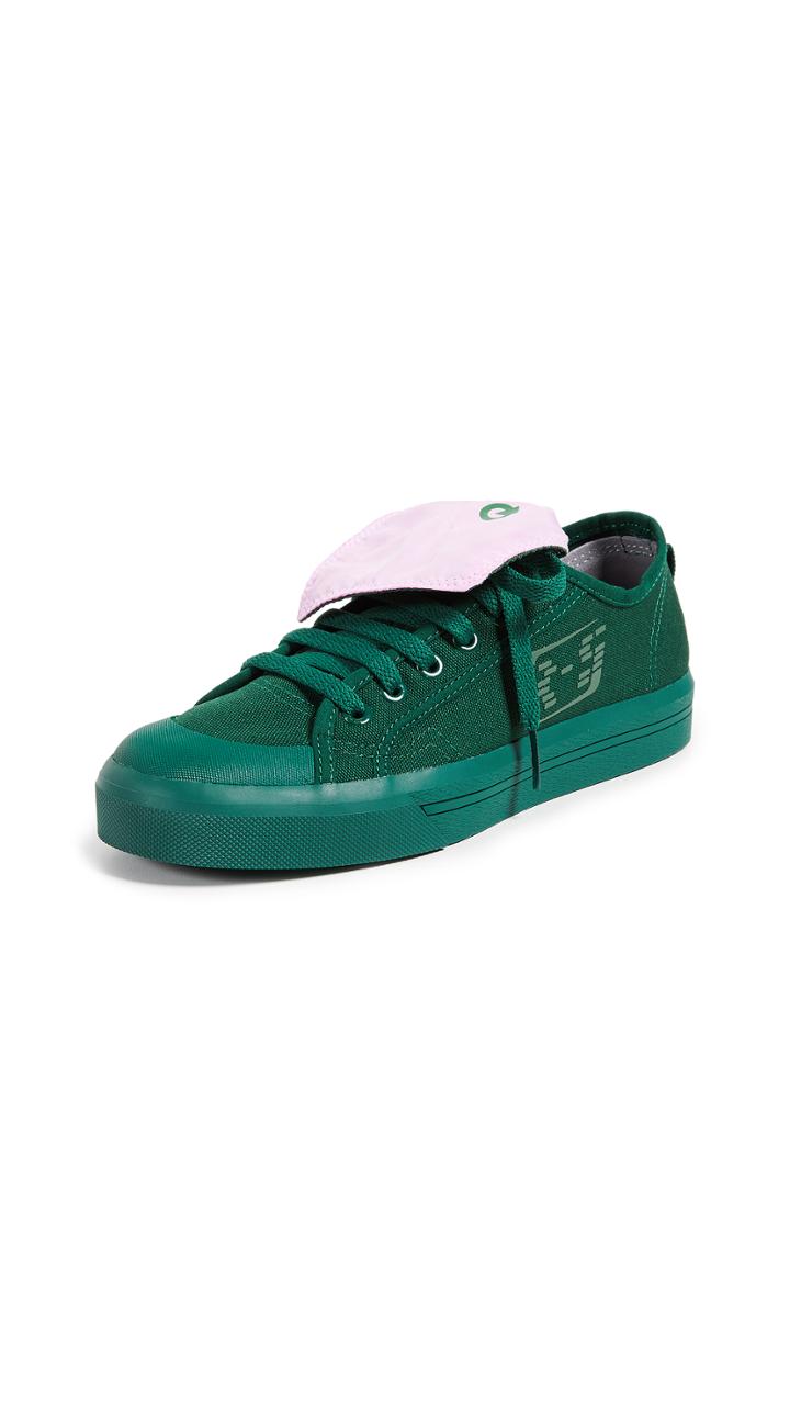Adidas Raf Simons Spirit Low Asymmetrical Tongue Sneakers