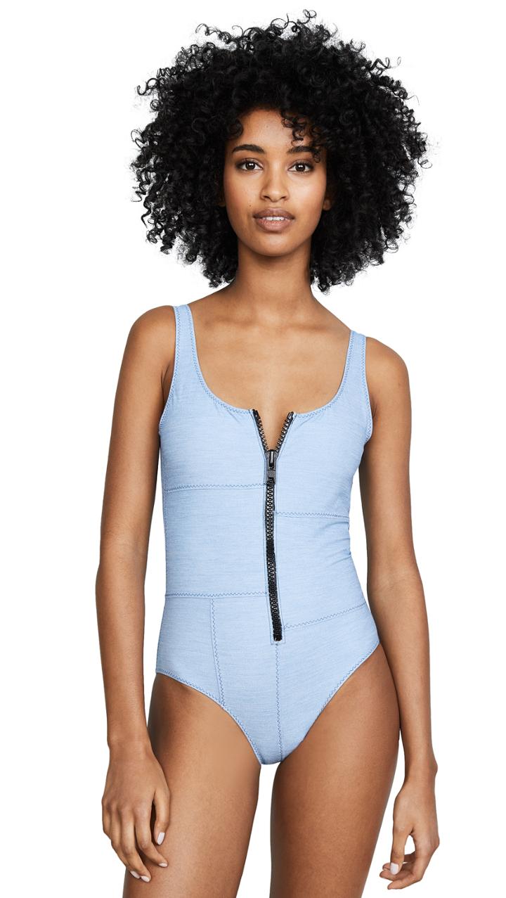 Lisa Marie Fernandez Jasmine Denim Maillot