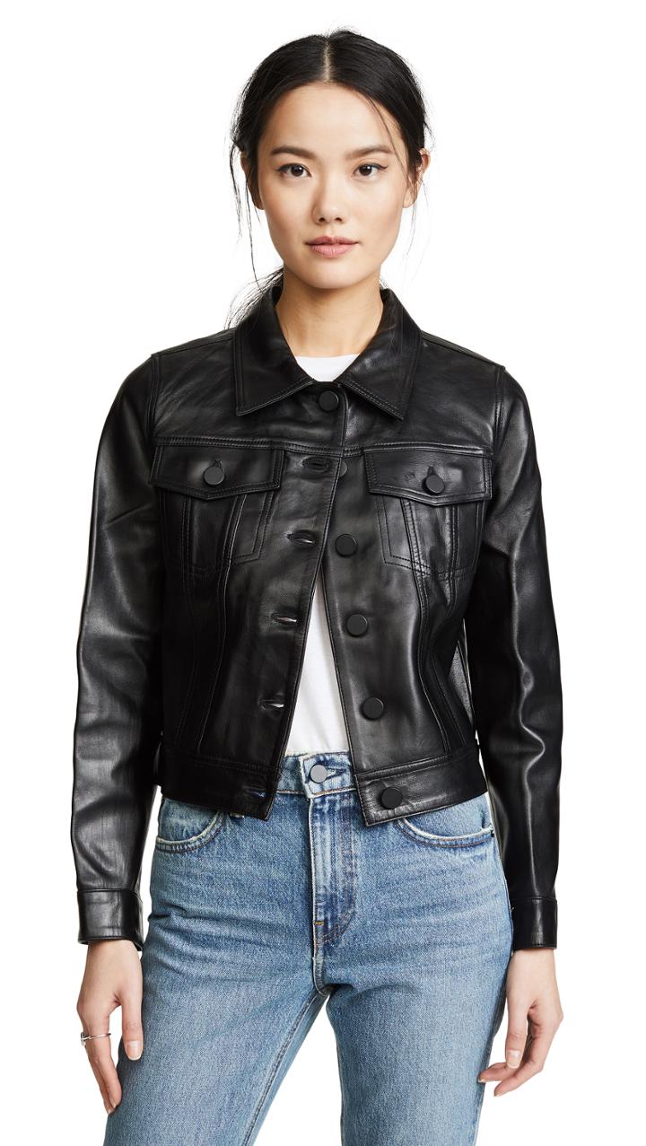 Anine Bing Cooper Leather Jacket