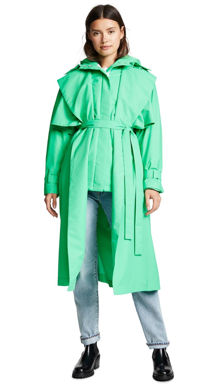Paskal Puffer Coat With Trench Coat