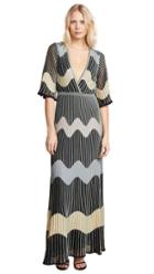 M Missoni Deep V Maxi Dress