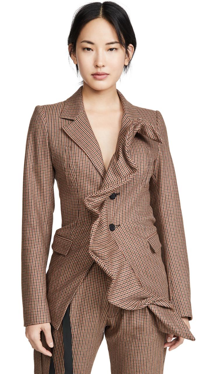 Unravel Project Ruffle Blazer