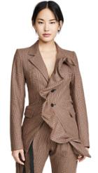 Unravel Project Ruffle Blazer