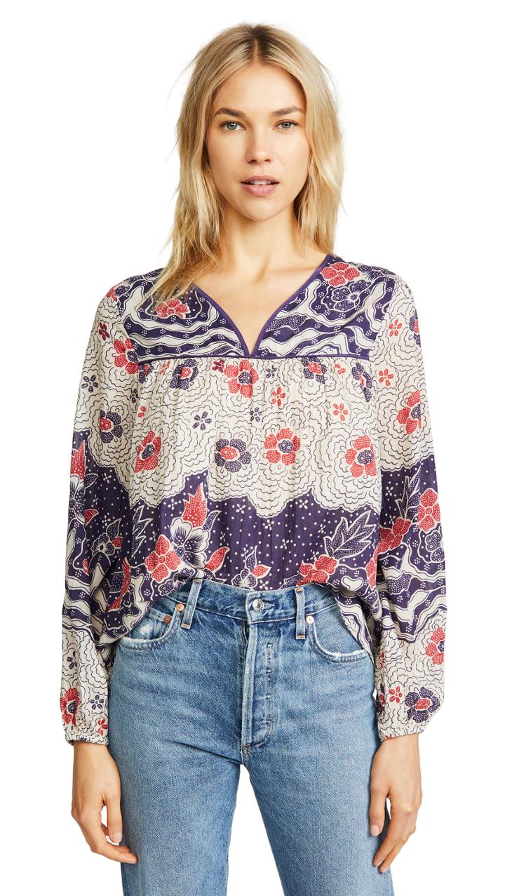 Warm Printed Blouse