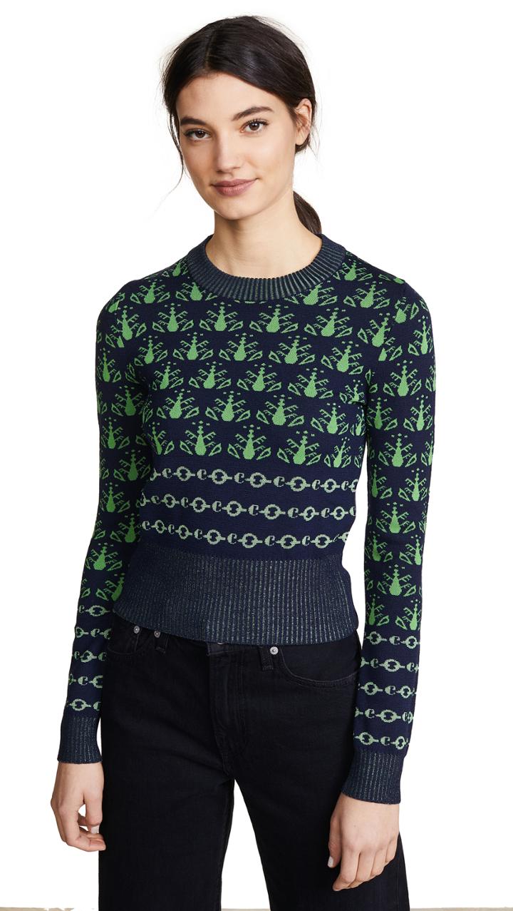 Carven Graphic Print Sweater