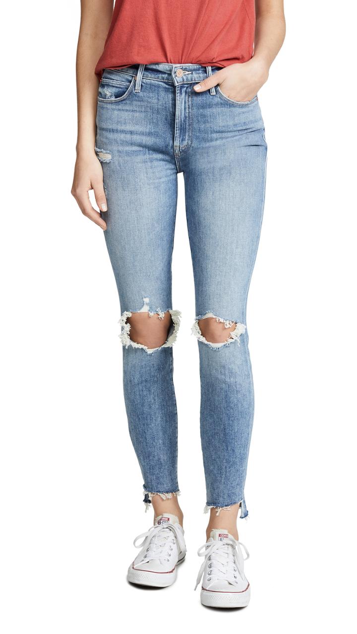 Mother The Stunner Ankle Step Fray Jeans