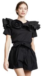 Marc Jacobs Top With Ruffles And Rosette