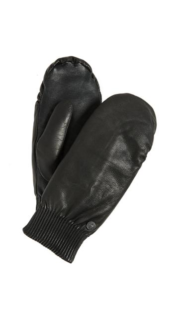Canada Goose Leather Rib Mittens