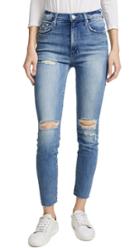 Mother Swooner Ankle Fray Jeans