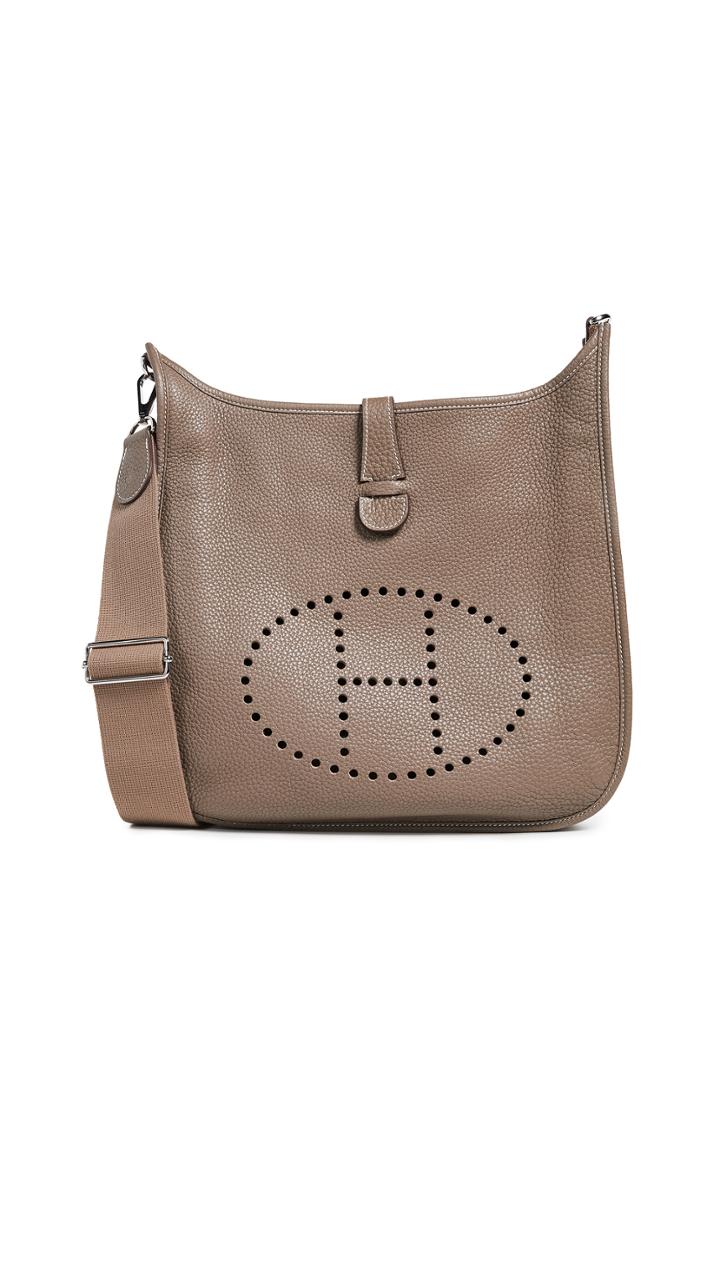 What Goes Around Comes Around Hermes Grey Clem Evelyne Bag