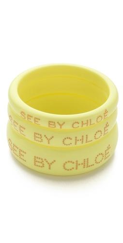 See By Chloe Logo Bangle Set