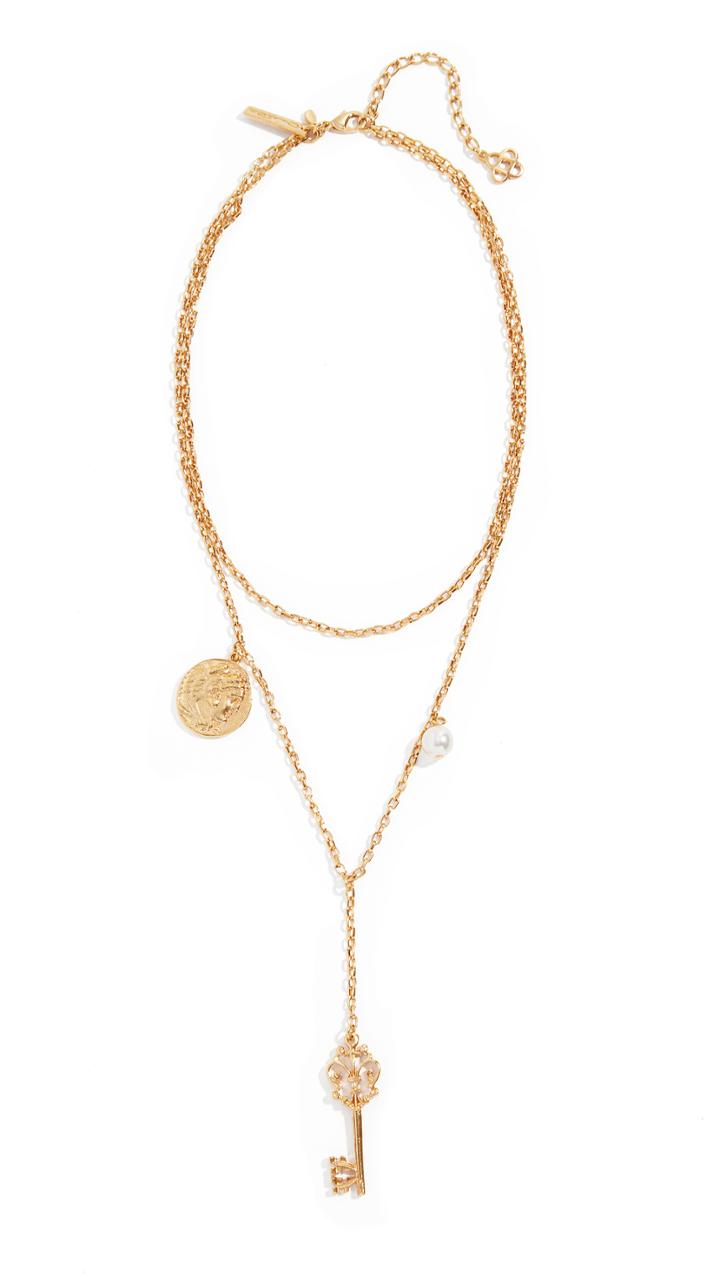 Oscar De La Renta Charm Key Necklace