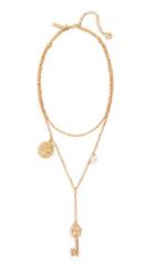 Oscar De La Renta Charm Key Necklace