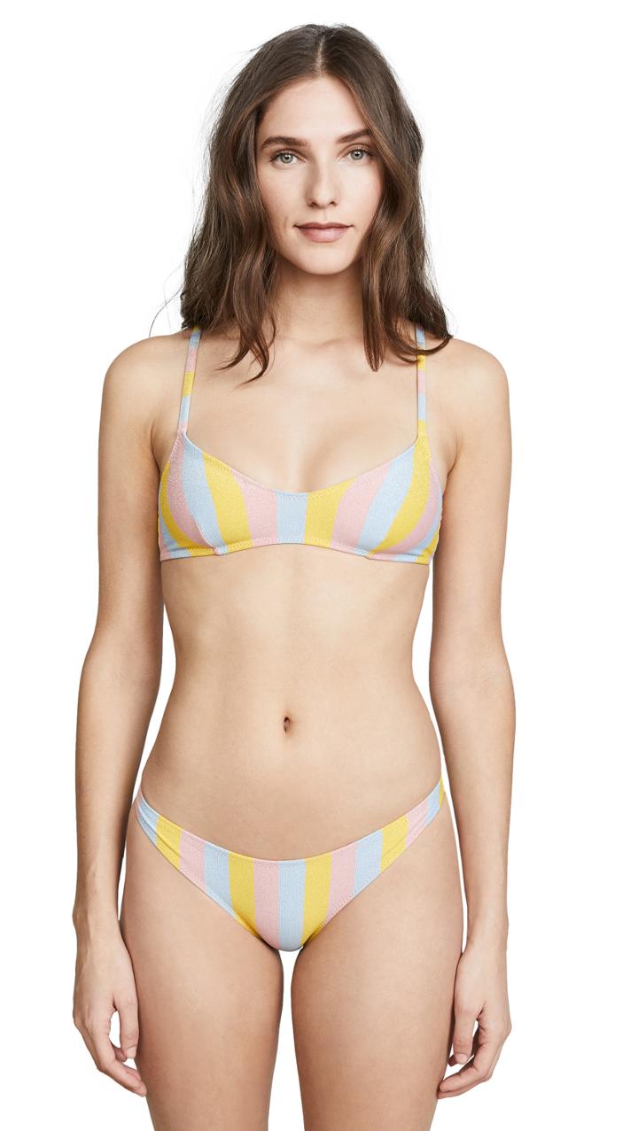 Solid Striped Swim Team Hailey One Piece