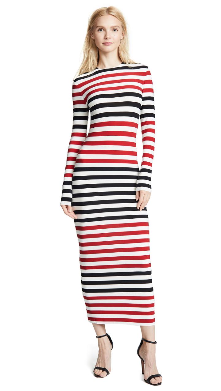 Norma Kamali Spliced Dress