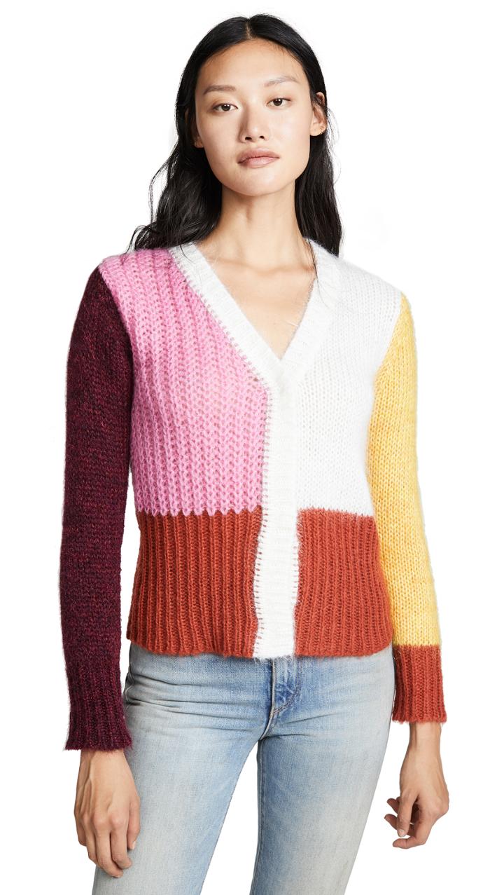 Ph5 Andrea Mohair Colorblocked Cardigan