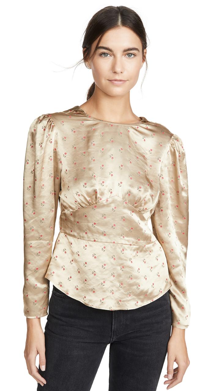 Alexa Chung V Neck Top