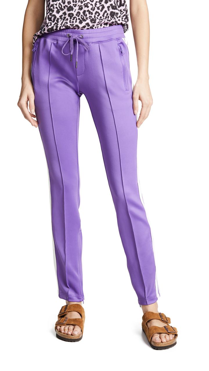 Pam Gela Cigarette Pants With Double Stripes