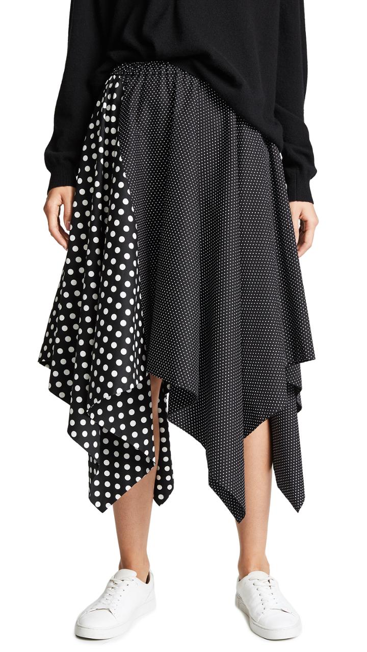 Paskal Elastic Waistband Flared Skirt