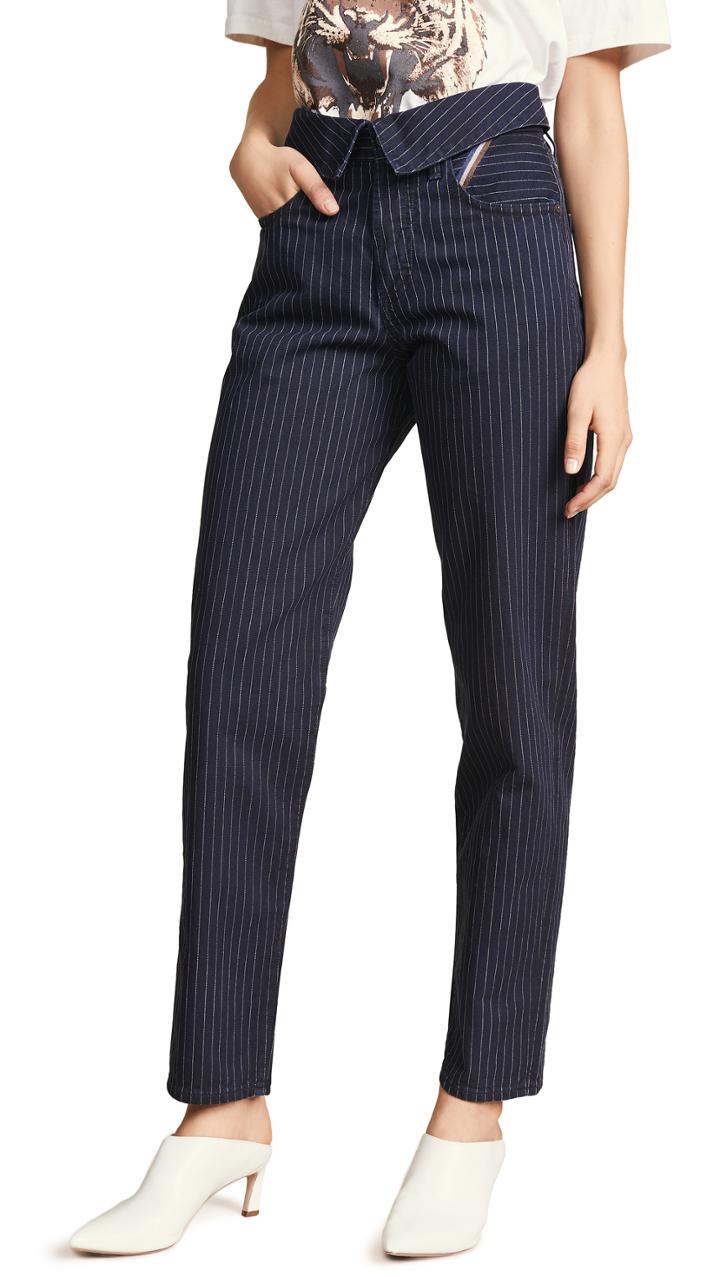 Jean Atelier The Flip Pinstripe Pants