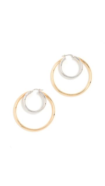 Bronzallure Two Tone Hoops
