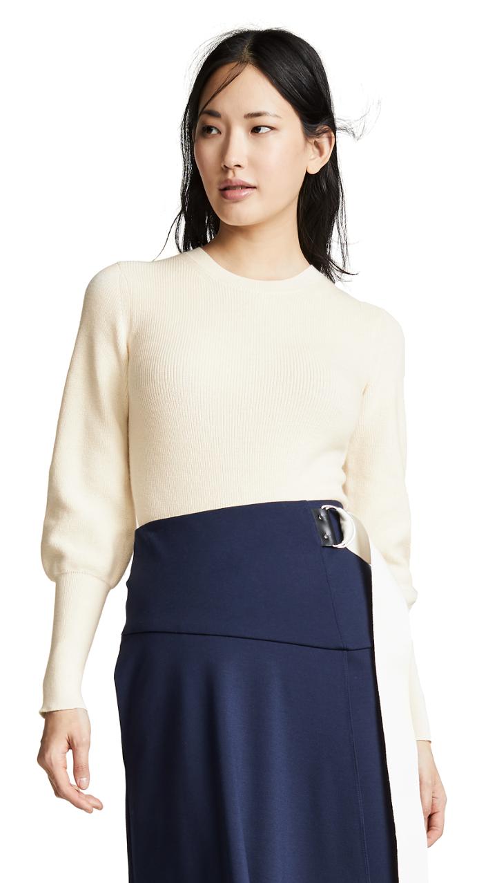 Theory Blouson Sleeve Sweater