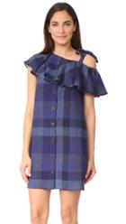 Sea One Shoulder Shift Dress