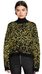 Versace Crop Knit Turtleneck