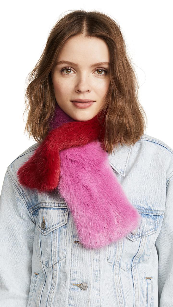 Charlotte Simone Polly Pop Faux Fur Scarf