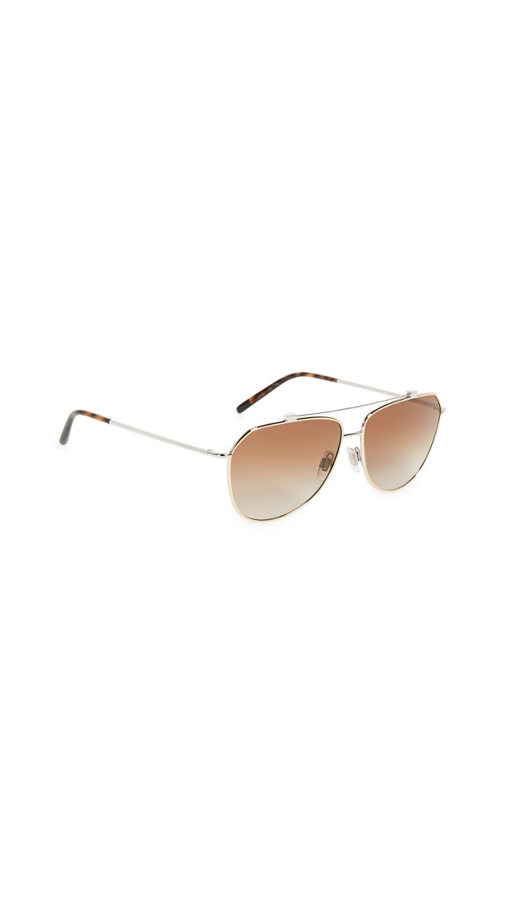 Dolce Gabbana Wire Wrapped Aviator Sunglasses