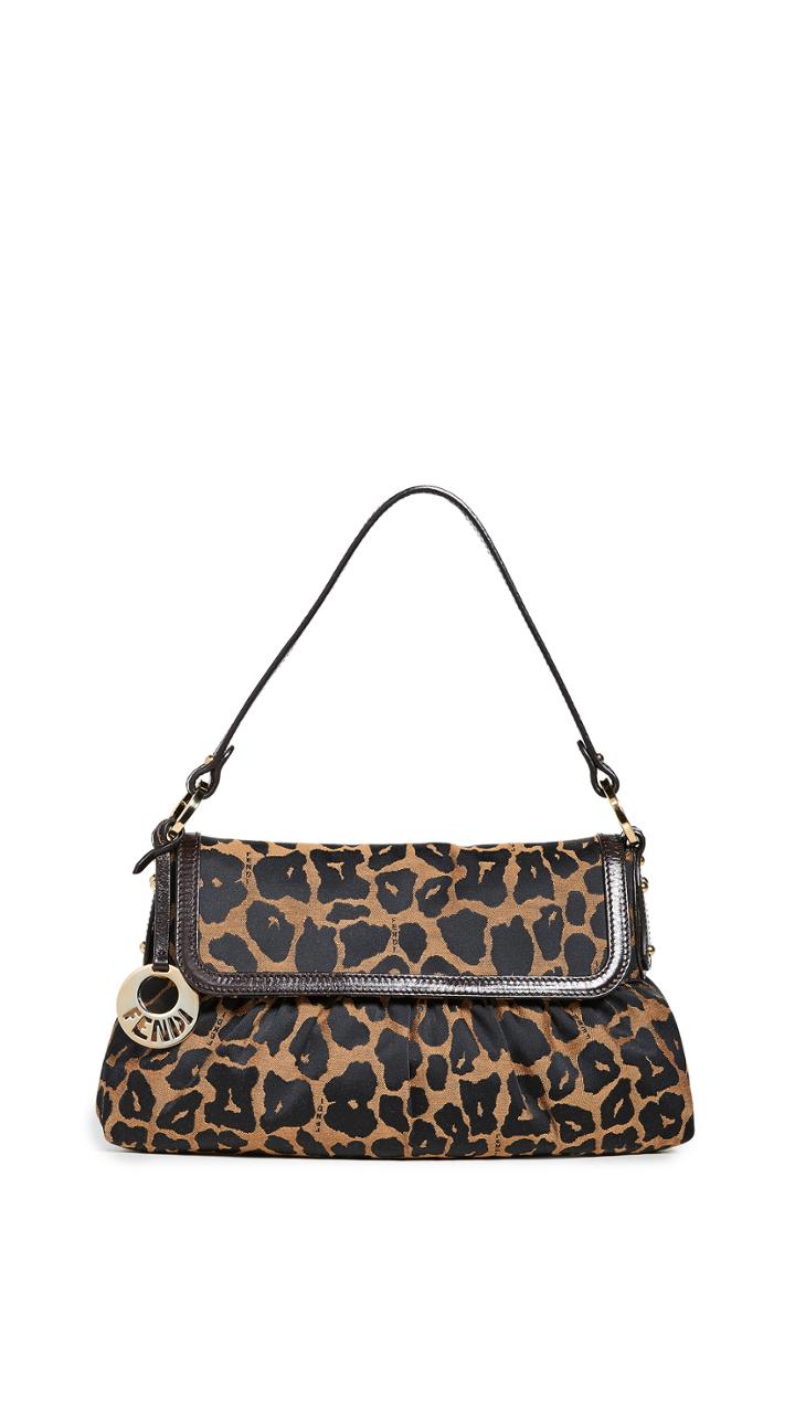 What Goes Around Comes Around Fendi Brown Leopard Chef Small