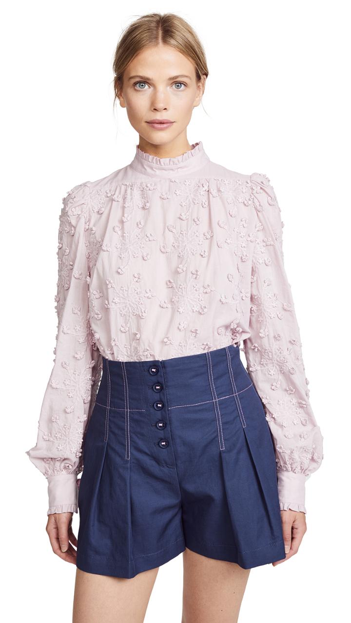 See By Chloe Balloon Sleeve Blouse With Detailing