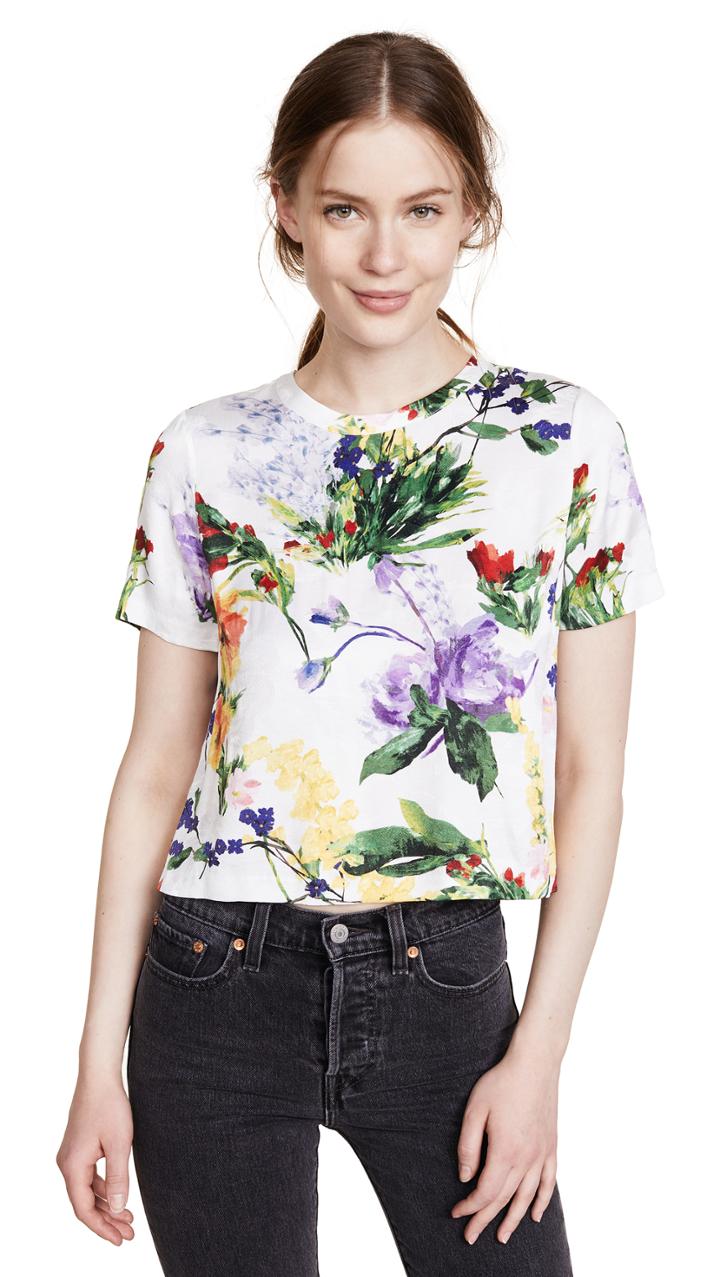 Alice Olivia Hellen Boxy Tee
