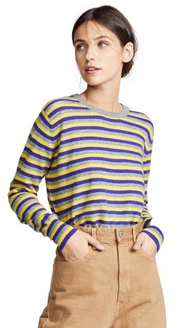 Jumper1234 3 Color Stripe Cashmere Sweater