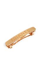 What Goes Around Comes Around Chanel Gold Hair Clip