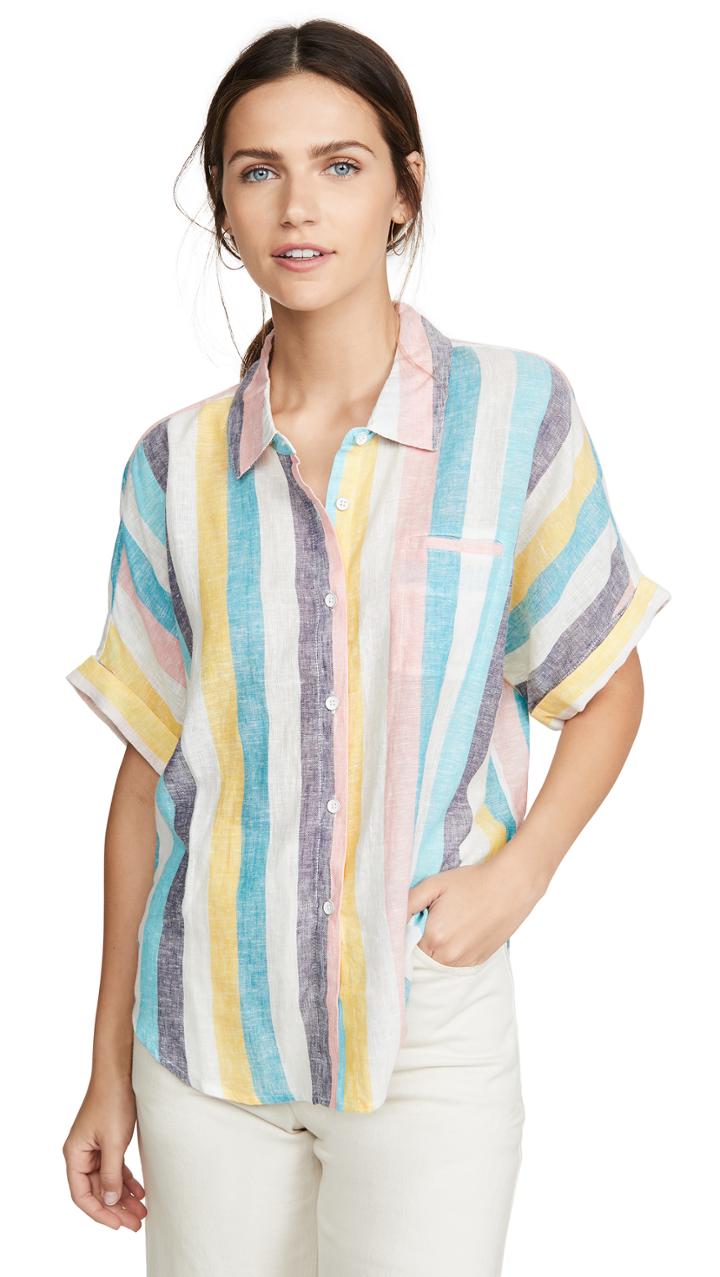 Splendid St Barths Stripe Button Down