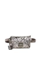 Mcm Patricia Quilted Metallic Belt Bag