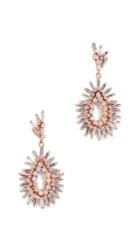 Suzanne Kalan 18k Rose Gold Mini Pear Shaped Earrings