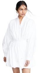 Philosophy Di Lorenzo Serafini Tie Neck Puff Sleeve Mini Dress