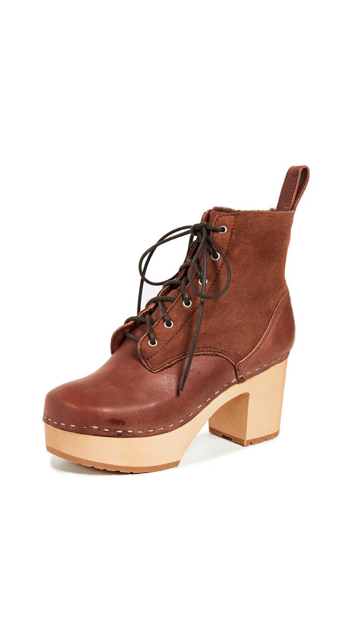 Swedish Hasbeens Hippie Lace Up Boots