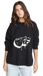 Off White Knit Oversize Sweater