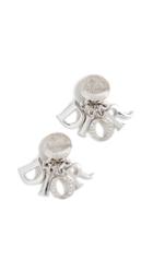 What Goes Around Comes Around Dior Silver Dangle Earrings