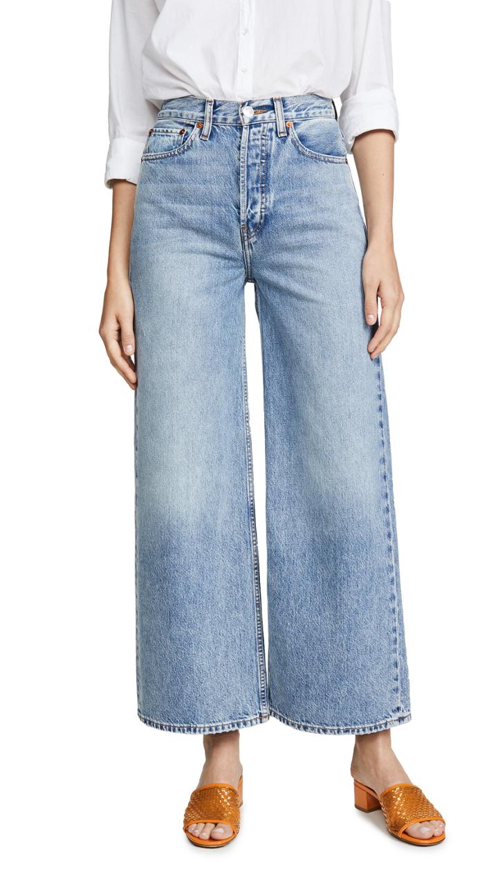 Re Done 60 S Ultra High Rise Super Wide Leg Jeans